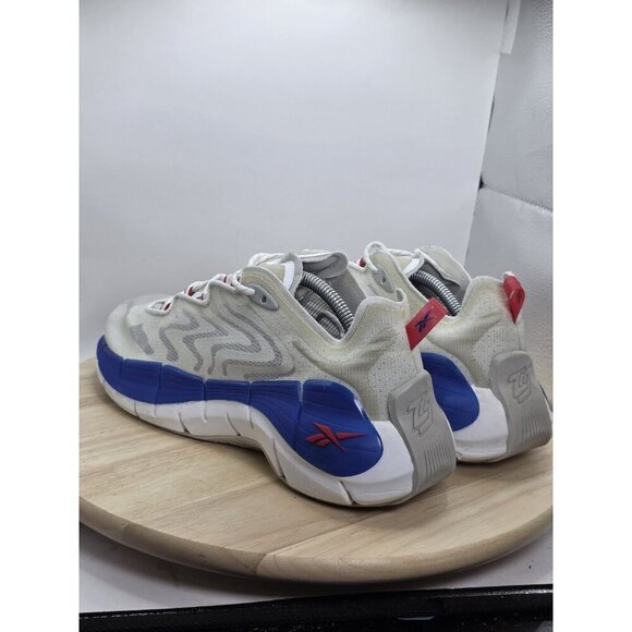 Size 11 - Mens Reebok Zig Kinetica 2 Pure GreyCobalt Blue Running Shoes Sneakers - Picture 7 of 9